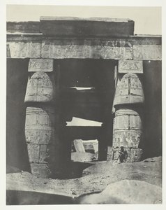 Karnak, Portico of the Temple of Khons, Thebes by Maxime Du Camp