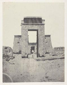 Karnak, Propylon of the Temple of Khons; Thebes by Maxime Du Camp