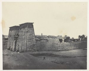 Karnak, Temple of Khons; Thebes by Maxime Du Camp