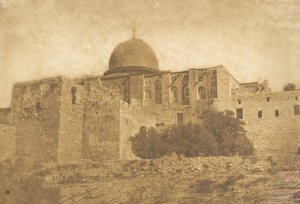 Koubbé-Nébi-Monça - Dome of Moses in Jerusalem, August 1850 by Maxime Du Camp