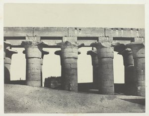 Luxor, Grand Colonnade of the Palace; Thebes by Maxime Du Camp