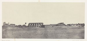 Luxor, General View of the Ruins; Thebes by Maxime Du Camp