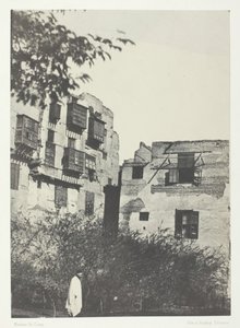 House and Garden in the Frank Quarter, Cairo, 1849-51, printed 1852 by Maxime Du Camp