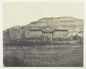 Médinet-Habou, Vue Générale des Rines, Thèbes by Maxime Du Camp