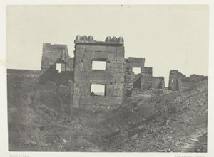 Medinet-Habu, Eastern Facade of the Harem of Ramses-Miamun; Thebes by Maxime Du Camp