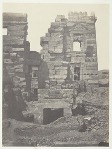 Medinet-Habou, Northern Facade of the Gynaeceum of Ramses-Miamun, Thebes by Maxime Du Camp