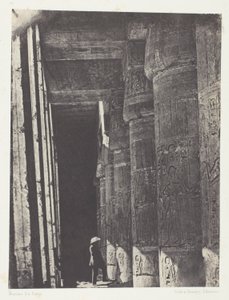 Medinet-Habou, Gallery of the Palace of Ramses-Miamun; Thebes by Maxime Du Camp