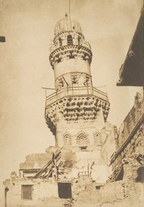Leaning Minaret of the Mosque of Bibars, Cairo, December 1849-January 1850 by Maxime Du Camp
