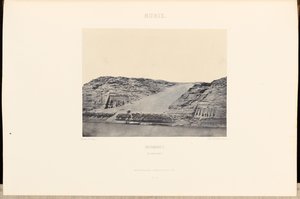 Nubia. Abu Simbel. The Two Temples by Maxime Du Camp