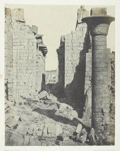 Palace of Karnak, Court of the Bubastites and Main Entrance of the Hypostyle Hall, Thebes by Maxime Du Camp