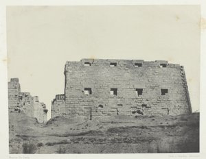 Palace of Karnak, Great Pylons of the Southwest; Thebes by Maxime Du Camp