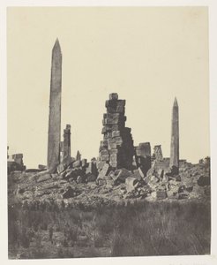 Palace of Karnak, The Obelisks; Thebes by Maxime Du Camp