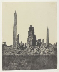 Palace of Karnak, The Obelisks; Thebes by Maxime Du Camp