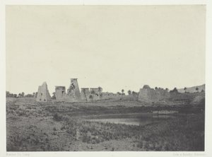 Palace of Karnak, Southern Propylaea; Thebes by Maxime Du Camp