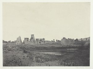 Palace of Karnak, Southern Propylons, Thebes by Maxime Du Camp