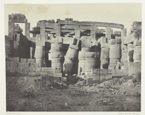 Palais de Karnak, Hypostyle Hall Taken from the North; Thebes by Maxime Du Camp