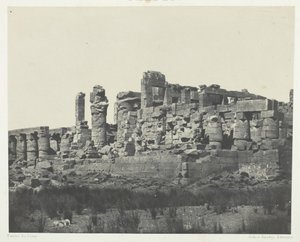 Palace of Karnak, Hypostyle Hall, Taken from the Northeast Corner, Thebes, 1849-51, printed 1852