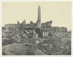 Palais de Karnak, Sanctuaire de Granit et Salle Hypostyle, Thebes, 1849-51, printed 1852