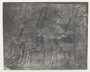 Palais de Karnak, Sculptures Exterieures du Sanctuaire de Granit; Thebes by Maxime Du Camp