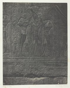 Palais de Karnak, Sculptures Exterieures du Sanctuaire de Granit, Thebes, 1849-51, printed 1852 by Maxime Du Camp