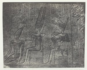 Palace of Karnak, Exterior Sculptures of the Granite Sanctuary, Thebes by Maxime Du Camp