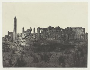 Palace of Karnak, General View of the Ruins, Taken from the North; Thebes by Maxime Du Camp