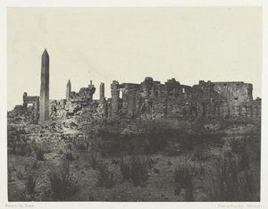 Palais de Karnak, General View of the Ruins, Taken from the North, Thebes by Maxime Du Camp