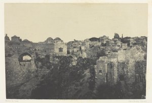 Western Quarter, Jerusalem; Palestine by Maxime Du Camp