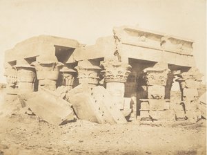Ruins of the Temple of Koum-Ombou Ombos by Maxime Du Camp