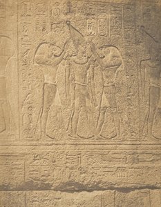 Sculptures extérieures du Santuaire de granit du palais de Karnac Sacre de Philippe-Ar by Maxime Du Camp