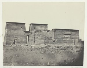 Temple of Dakkeh (Ancient Pselcis); Nubia, plate 94 from the album "Egypt, Nubia, Palestine and Syria" (1852) by Maxime Du Camp
