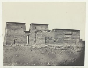 Temple De Dakkeh Ancienne Pselcis, Nubie by Maxime Du Camp