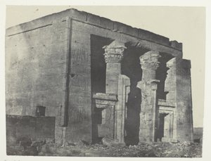 Temple of Dakkeh, Naos; Nubia, plate 95 from the album "Egypt, Nubia, Palestine and Syria" (1852) by Maxime Du Camp