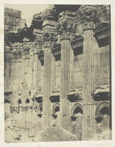 Temple of Jupiter at Baalbek (Heliopolis, Interior of the Naos; Syria) by Maxime Du Camp
