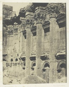 Temple of Jupiter at Baalbeck Heliopolis, Interior of the Naos, Syria, 1849-51, printed 1852 by Maxime Du Camp