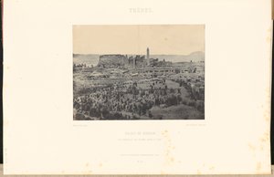 Thebes. Karnak Palace. General View of the Ruins, Taken from the East. by Maxime Du Camp