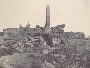 Thebes. Palais de Karnak. Sanctuaire de granit et salle Hypostyle
