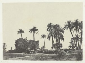 Village de Hamameh, Haute-Egypte, 1849-51, printed 1852 by Maxime Du Camp