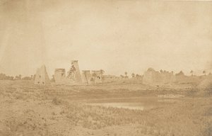View of the Propylaea of the Palace of Karnak, taken from the Southeast by Maxime Du Camp