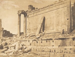 View of the Temple of Jupiter, Baalbek Heliopolis by Maxime Du Camp