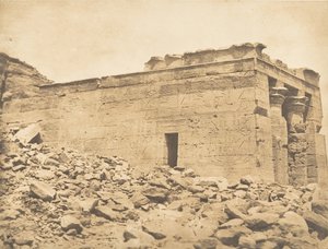 View of the Pronaos of the Temple of Dandour, April 7, 1850 by Maxime Du Camp
