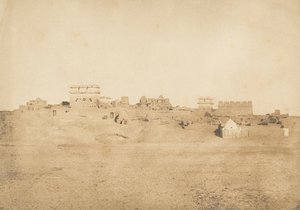 View of a part of the village of Luxor, Thebes, 1849-50 by Maxime Du Camp