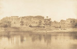 General view of the island of Philae, taken from the East, 1849-50 by Maxime Du Camp