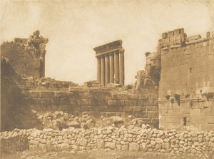 General View of the Ruins of Baalbek, Taken from the East, September 1850 by Maxime Du Camp