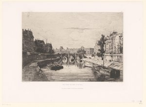 View of the Pont Saint-Michel in Paris