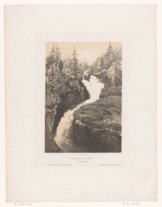 View of the Cerisey Waterfall near Cauterets
