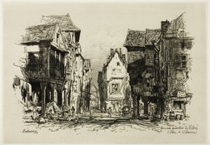 An Old Quarter of Vitré, Ille-et-Vilaine