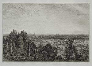 Bordeaux, View from the Coast of Cénon by Maxime Lalanne
