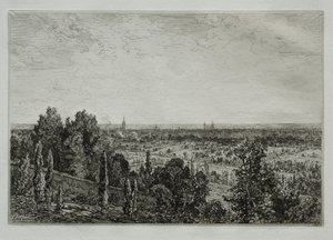 Bordeaux, View from the Coast of Cénon by Maxime Lalanne