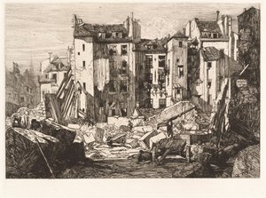 Demolition for the Opening of the rue des Ecoles